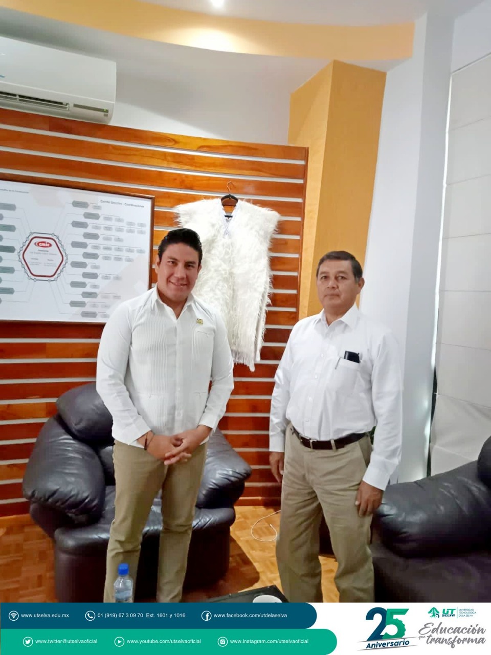 El Dr. Eduardo Raymundo Garrido Ramírez, sostiene reunión con el Ing. Rogelio López Vázquez titular de (CMIC)